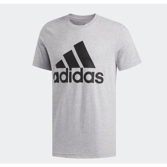 Adidas Gray Graphic Short Sleeve Crew Neck Amplifier Tee Men's Size Small - Picture 1 of 7